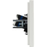 Розетка компьютерная IEK FORTEPIANO RJ45 категория 6 FP231 белый FP-K10-2-K01