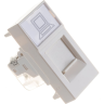 Розетка компьютерная IEK РКИ-10-00-П RJ-45 UTP кат.5e (на 1 модуль) ПРАЙМЕР белая - CKK-40D-RI1-K01