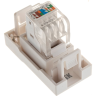 Розетка компьютерная IEK РКИ-10-00-П RJ-45 UTP кат.5e (на 1 модуль) ПРАЙМЕР белая - CKK-40D-RI1-K01