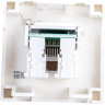 Розетка компьютерная IEK РКИ-20-00-П RJ-45 UTP кат.5e (на 2 модуля) ПРАЙМЕР белая - CKK-40D-RI2-K01