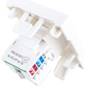 Розетка компьютерная IEK РКИ-20-00-П RJ-45 UTP кат.5e (на 2 модуля) ПРАЙМЕР белая - CKK-40D-RI2-K01