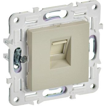 Розетка компьютерная RJ45 кат.5E IEK SKANDY SK-K01B бежевый SK-K10-1-K10
