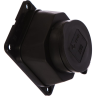 Розетка настенная IEK РБ13-1-0м с защитной крышкой IP44 ОМЕГА - PKR11-016-2-K02