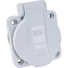 Розетка панельная IEK MAGNUM SCHUKO РП13-3 с крышкой IP54 серый - PSN71-016-3-2-54-K03