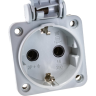 Розетка панельная IEK MAGNUM SCHUKO РП13-3 с крышкой IP54 серый - PSN71-016-3-2-54-K03