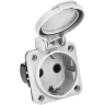 Розетка панельная IEK MAGNUM SCHUKO РП13-3 с крышкой IP54 серый - PSN71-016-3-2-54-K03