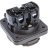 Розетка панельная IEK MAGNUM SCHUKO РП14-3 с крышкой IP54 черный - PSN71-016-3-2-54-K02
