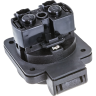 Розетка панельная IEK MAGNUM SCHUKO РП14-3 с крышкой IP54 черный - PSN71-016-3-2-54-K02