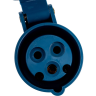 Розетка переносная IEK ССИ-213 2P+PE 16А 200-250В IP44 - PSR21-016-3