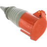Розетка переносная IEK ССИ-224 3Р+РЕ 32А 380-415В IP44 - PSR22-032-4