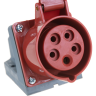 Розетка стационарная IEK CCИ-115 3Р+РЕ+N 16А 380-415В IP44 - PSR12-016-5