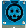 Розетка стационарная IEK ССИ-113 2P+PE 16А 200-250В IP44 - PSR11-016-3