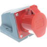 Розетка стационарная IEK ССИ-114 3Р+РЕ 16А 380-415В IP44 - PSR12-016-4