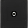 Розетка TV проходная IEK FORTEPIANO FP129 черный FP-A10-P-K02