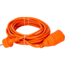Шнур IEK УШ-01РВ с вилкой и розеткой 2P+PE/10м 3х1,0мм2 IP44 оранжевый - WUP10-10-K09-44