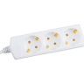 Удлинитель IEK GENERICA У03 3 места 2P+PE/5м 3х1мм2 10А/250В - WYP10-10-03-05-Z-G