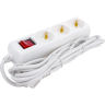 Удлинитель IEK GENERICA У03В 3 места 2P+PE/3м 3х1мм2 10А/250В - WYP10-10-03-03-ZK-G