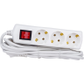 Удлинитель IEK GENERICA У03В 3 места 2P+PE/3м 3х1мм2 10А/250В - WYP10-10-03-03-ZK-G