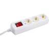 Удлинитель IEK GENERICA У03В 3 места 2P+PE/3м 3х1мм2 10А/250В - WYP10-10-03-03-ZK-G