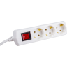 Удлинитель IEK GENERICA У03В 3 места 2P+PE/3м 3х1мм2 10А/250В - WYP10-10-03-03-ZK-G