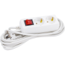 Удлинитель IEK У02К-выкл. 2 места 2P+PE/5м 3х1мм2 16А/250В - WYP10-16-02-05-ZK-N
