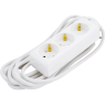 Удлинитель IEK У03 3 места 2P+PE/5м 3х1мм2 16А/250В - WYP10-16-03-05-Z-N