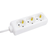 Удлинитель IEK У03 3 места 2P+PE/5м 3х1мм2 16А/250В - WYP10-16-03-05-Z-N