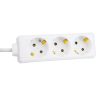 Удлинитель IEK У03 3 места 2P+PE/5м 3х1мм2 16А/250В - WYP10-16-03-05-Z-N