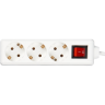 Удлинитель IEK У03К-выкл. 3 места 2P+PE/5м 3х1мм2 16А/250В - WYP10-16-03-05-ZK-N