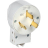 Вилка IEK EVP10-032-K01 Впл10-К 32А разборная для плиты с заземлением, белая