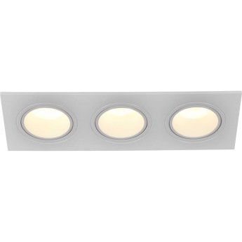 Встраиваемый светильник IEK Lighting 4103 под лампу 3хmr16 квадрат пластиковый белый