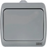 Выключатель 1-клавишный для открытой установки IEK AQUATIC ВС-20-1-0-А 10А IP54 - EVA10-K03-10-54