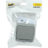 Выключатель 1-клавишный для открытой установки IEK AQUATIC ВС-20-1-0-А 10А IP54 - EVA10-K03-10-54