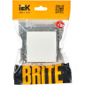 Выключатель 1-клавишный IEK BRITE 10А ВС10-1-0-БрБ белый - BR-V10-0-10-K01