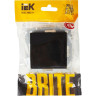 Выключатель 1-клавишный IEK BRITE 10А ВС10-1-0-БрЧ черный - BR-V10-0-10-K02