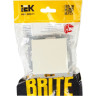 Выключатель 1-клавишный IEK BRITE 10А ВС10-1-0-БрКр бежевый - BR-V10-0-10-K10