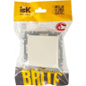 Выключатель 1-клавишный проходной IEK BRITE 10А ВС10-1-6-БрКр бежевый - BR-V12-0-10-K10