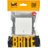 Выключатель 1-клавишный с индикацией IEK BRITE 10А ВС10-1-1-БрБ белый - BR-V10-1-10-K01
