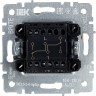 Выключатель 2-клавишный проходной IEK BRITE 10А ВС10-2-6-БрКр бежевый - BR-V22-0-10-K10