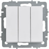 Выключатель 3-клавишный IEK BR-V30-0-10-K91 СП BRITE ВС10-3-0-БрАБ белый
