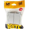 Выключатель жалюзи 10А IEK BRITE ВС10-1-5-БрА алюминий - BR-V15-0-10-K47