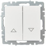 Выключатель жалюзи 10А IEK BRITE ВС10-1-5-БрБ белый - BR-V15-0-10-K01