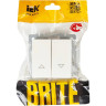 Выключатель жалюзи 10А IEK BRITE ВС10-1-5-БрБ белый - BR-V15-0-10-K01