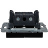 Выключатель жалюзи 10А IEK BRITE ВС10-1-5-БрЧ черный - BR-V15-0-10-K02
