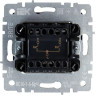 Выключатель жалюзи 10А IEK BRITE ВС10-1-5-БрЧ черный - BR-V15-0-10-K02