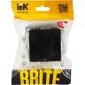 Выключатель жалюзи 10А IEK BRITE ВС10-1-5-БрЧ черный - BR-V15-0-10-K02