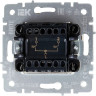Выключатель жалюзи 10А IEK BRITE ВС10-1-5-БрЖ жемчуг - BR-V15-0-10-K36