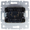 Выключатель жалюзи 10А IEK BRITE ВС10-1-5-БрКр бежевый - BR-V15-0-10-K10