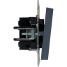 Выключатель жалюзи 10А IEK BRITE ВС10-1-5-БрМ маренго - BR-V15-0-10-K35