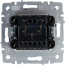 Выключатель жалюзи 10А IEK BRITE ВС10-1-5-БрМ маренго - BR-V15-0-10-K35